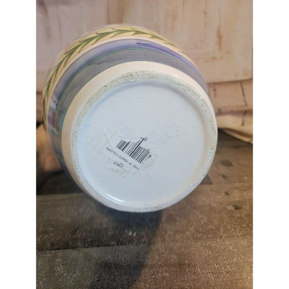 Large ceramic floral painted vase Vine dot Decor home - Picture 6 of 6